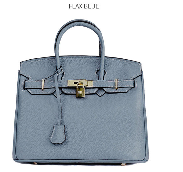 Women's Genuine Cowhide Leather Handbag | Lychee Pattern