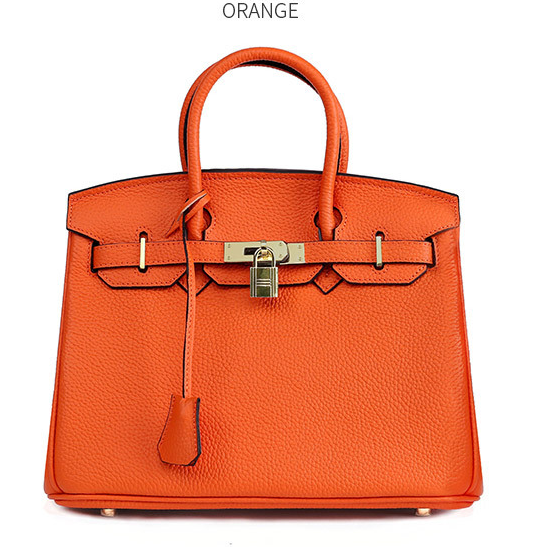 Women's Genuine Cowhide Leather Handbag | Lychee Pattern